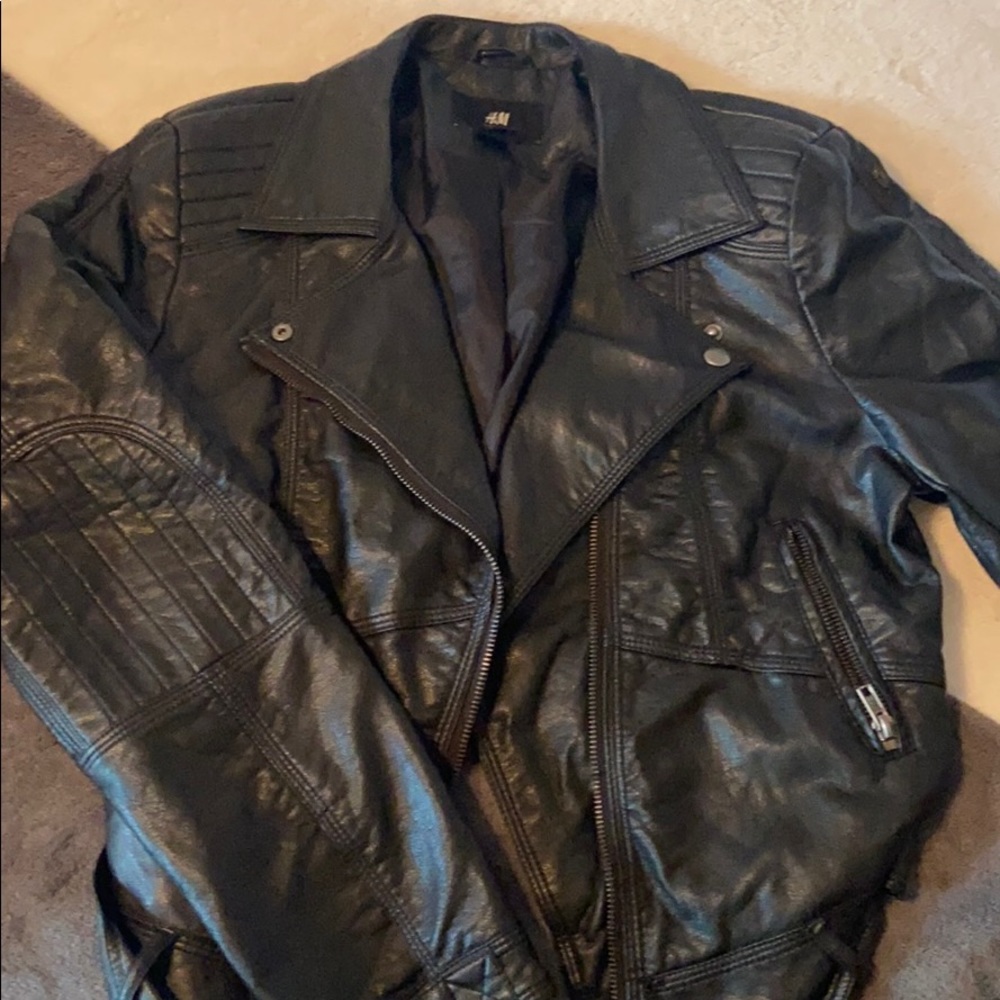 Faux leather jacket
